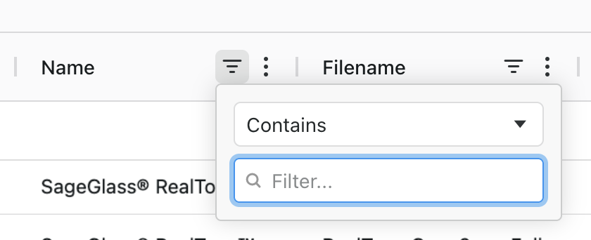 Column menu icon